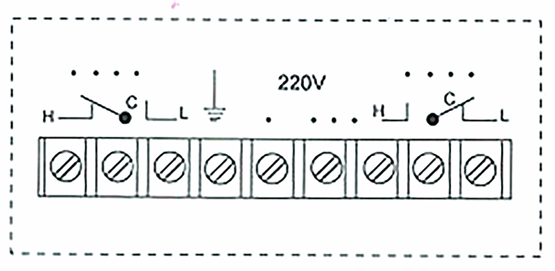 YEJ-101矩形膜盒壓力表接線圖